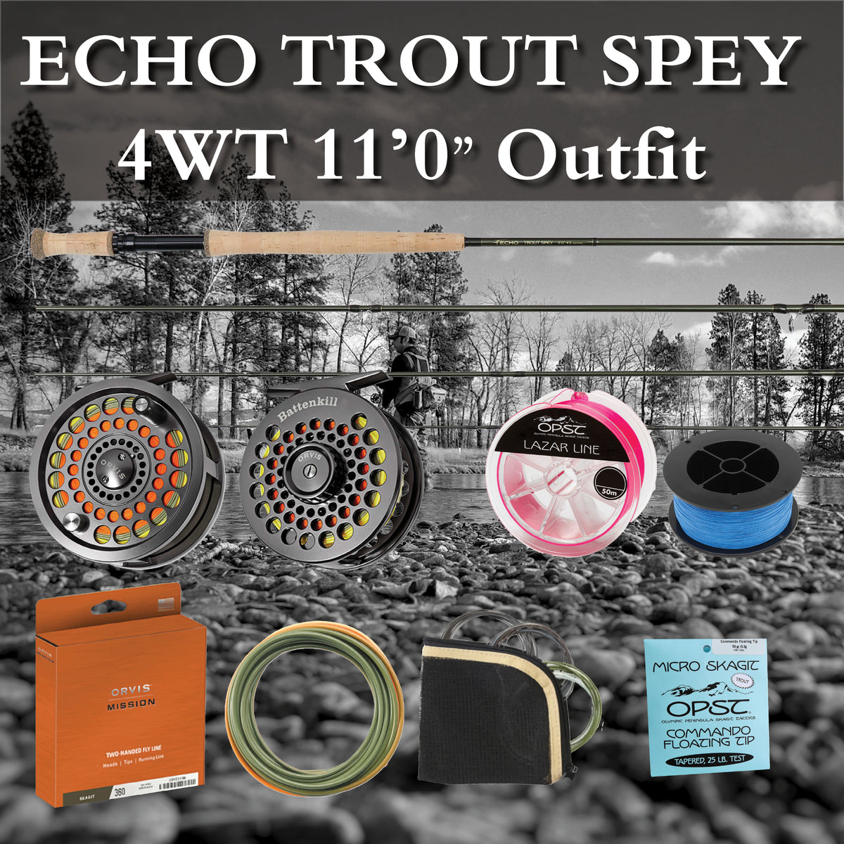 Echo Trout Spey 4wt 11'0" Outfit Raft & Fly Shop