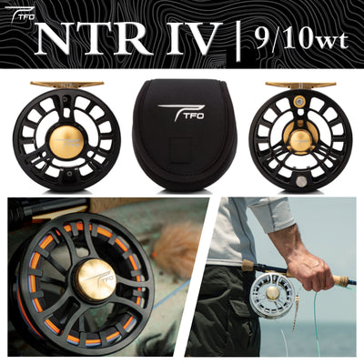 TFO NTR IV fly reel black sale