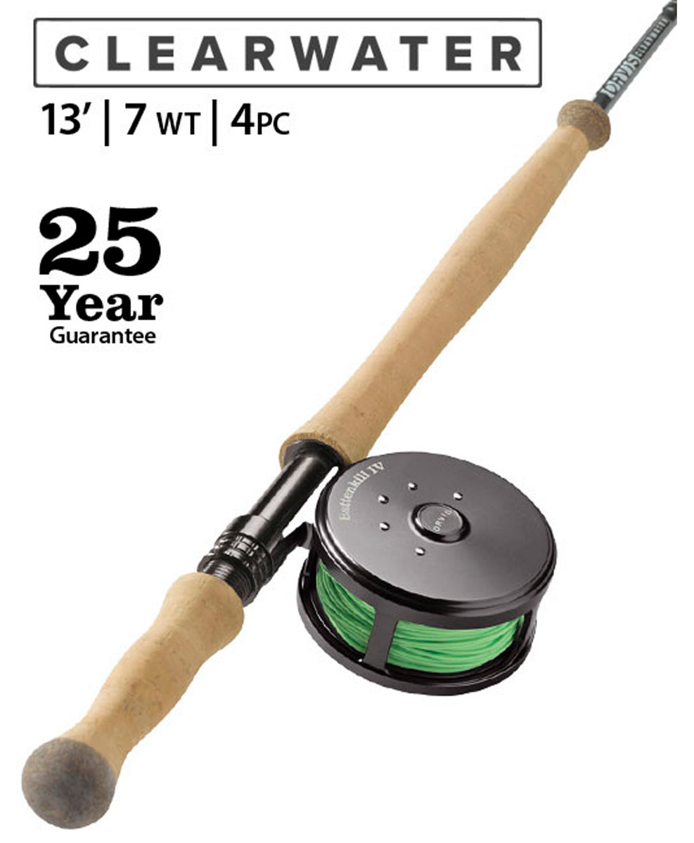 13 foot fly fishing rods Orvis Clearwater 7wt 13' Spey – Raft & Shop Color:Green Pumpkin/Bluegill Built using responsive Japanese 4 Strand Braid EGO Rubber Mesh Net
