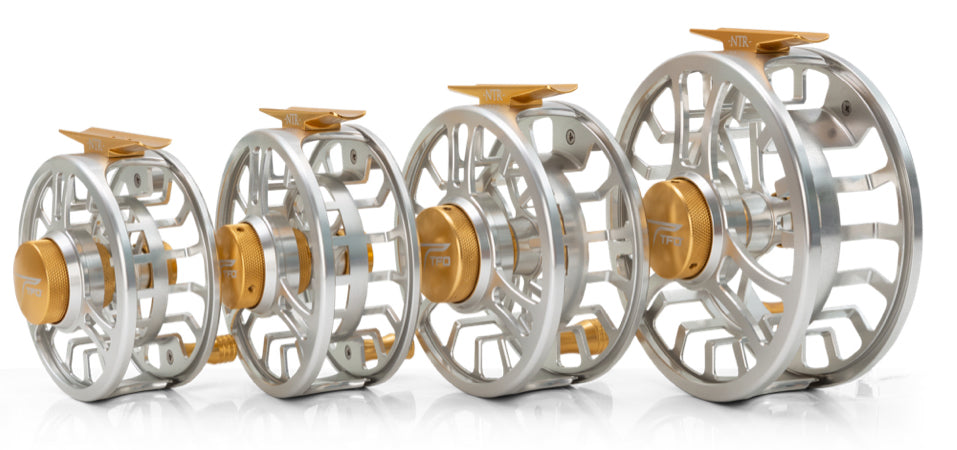 TFO NTR Fly Reel - IV - Clear/Gold