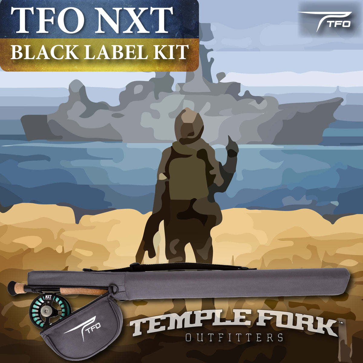 TFO NXT Black Label Kit, 8'6 4wt.