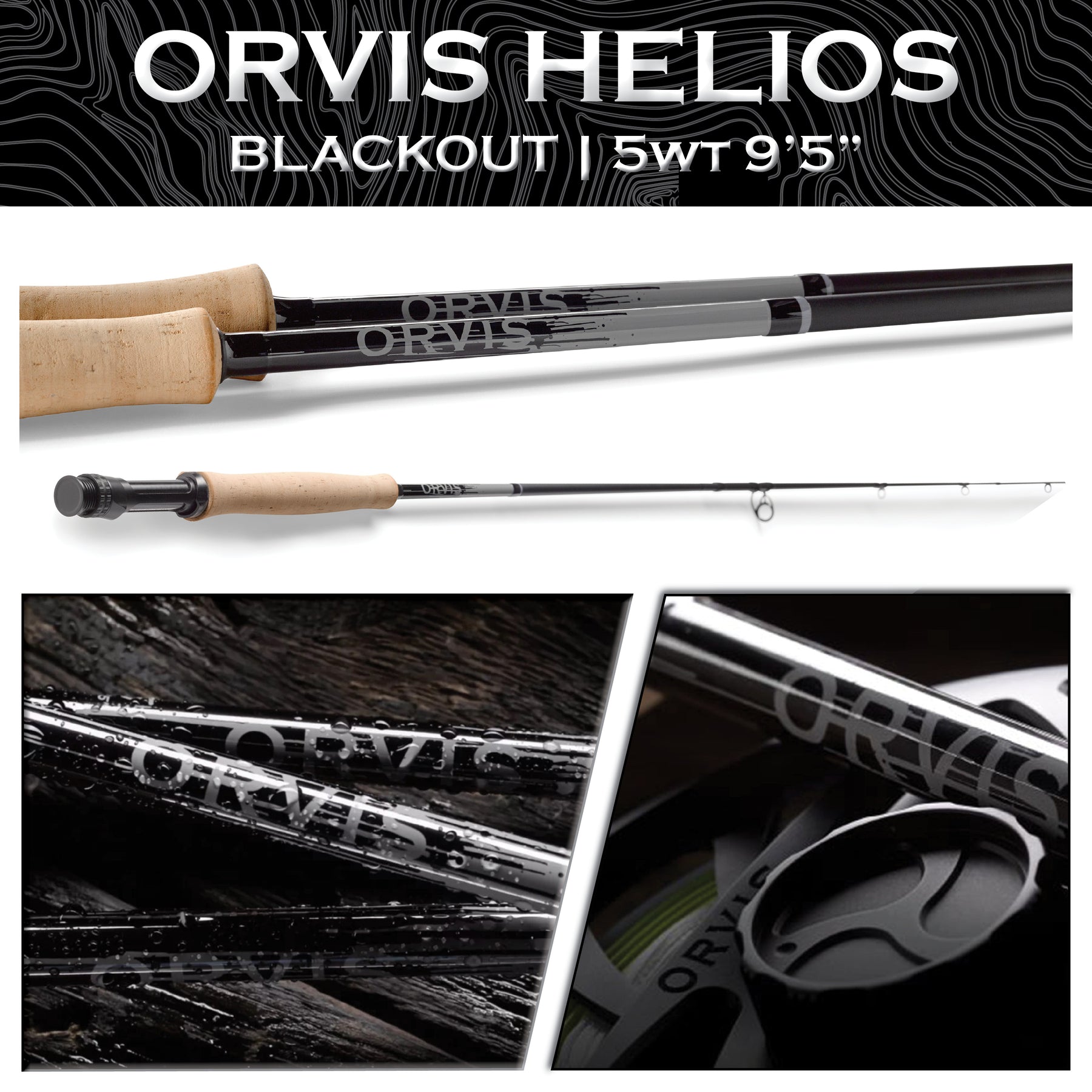 Orvis Helios 3D Blackout 5wt – Raft & Fly Shop