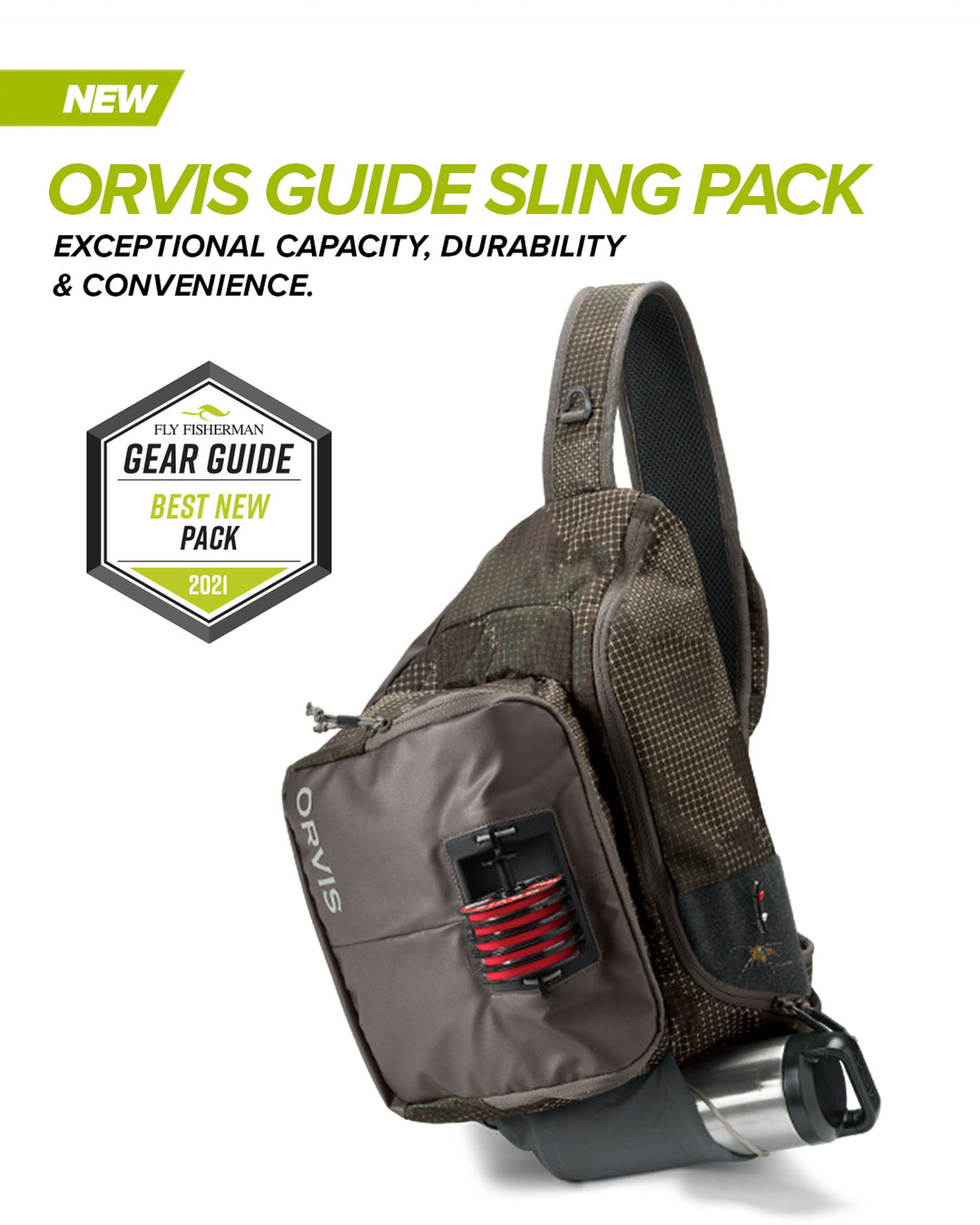 Orvis Guide Sling Pack Sand 18L Raft Fly Shop