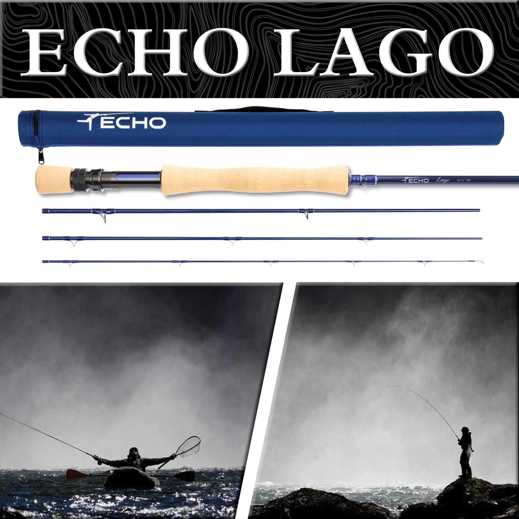 Echo Lago Fly Rod 10' 6wt