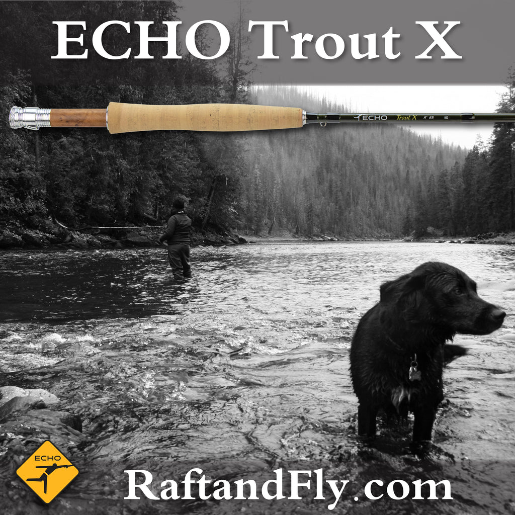 Echo 490-4 Trout X Fly Rod 9' 4wt - Streamside Au Sable River Fly