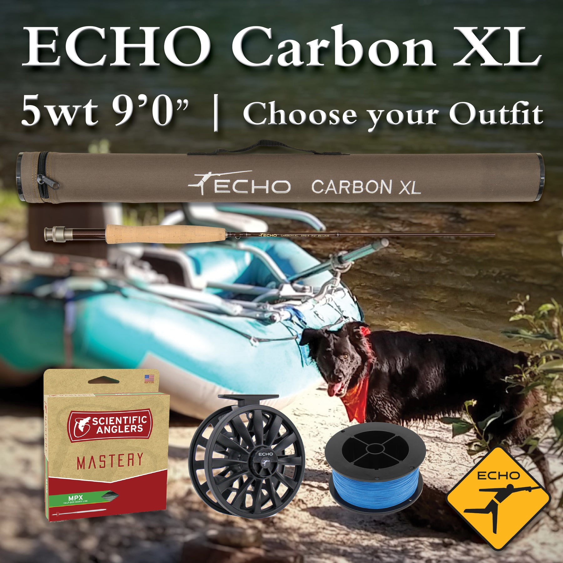 Echo Carbon XL 5wt 9'0  Fly Rod Outfit – Raft & Fly Shop