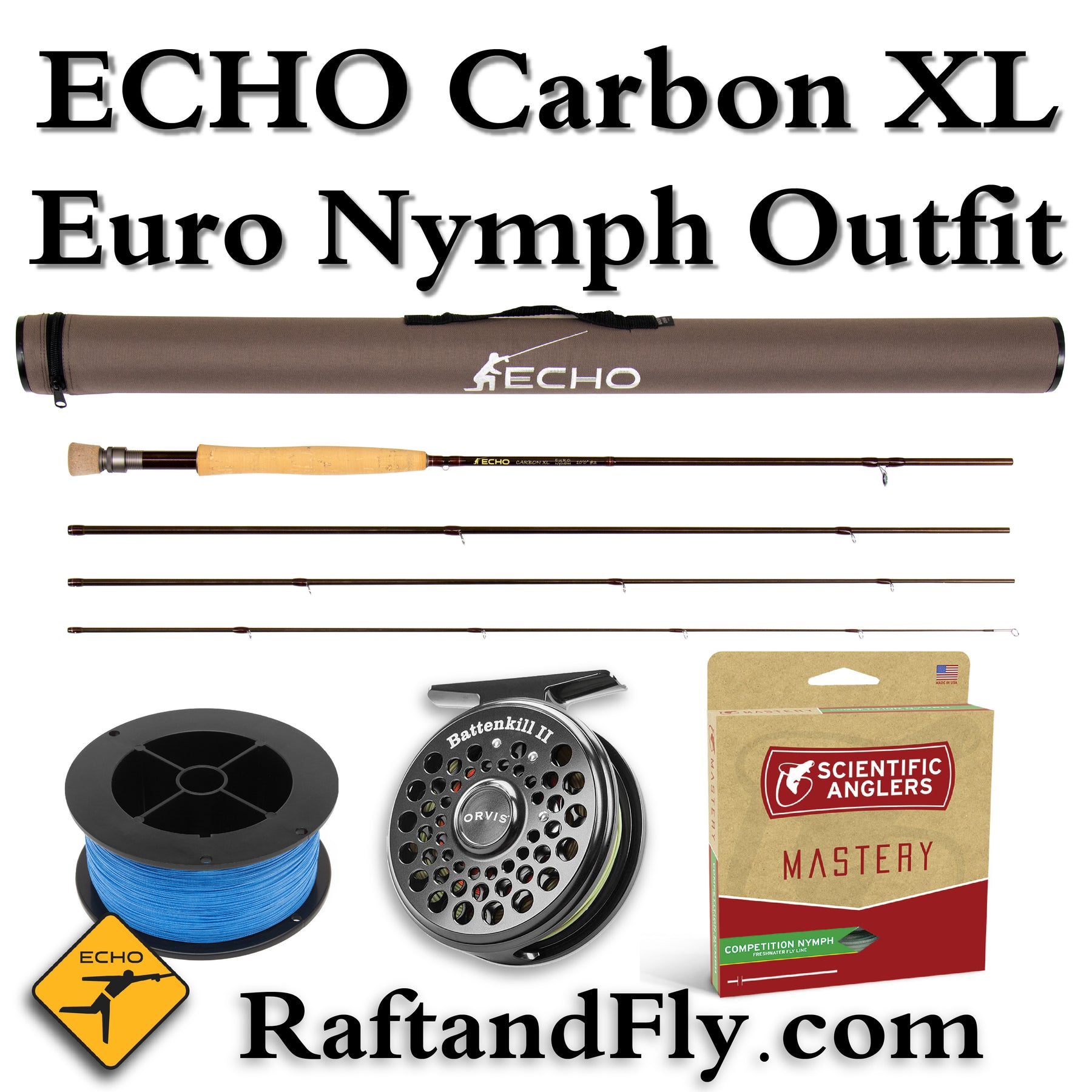 Echo Carbon XL Euro Nymph Fly Rod-#3 / 10 ft (305 cm)