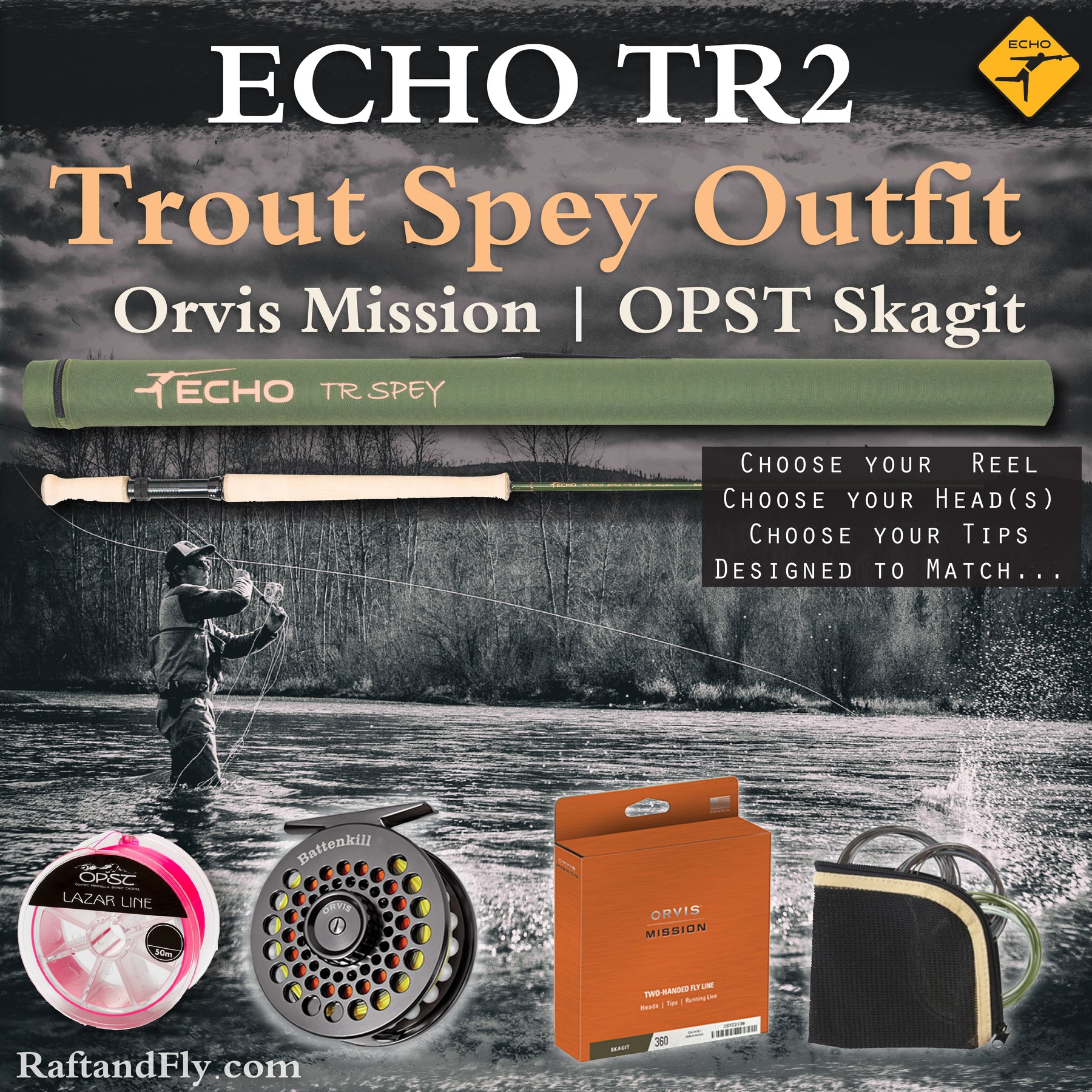 Echo TR2 3wt 11'0 Trout Spey Outfit
