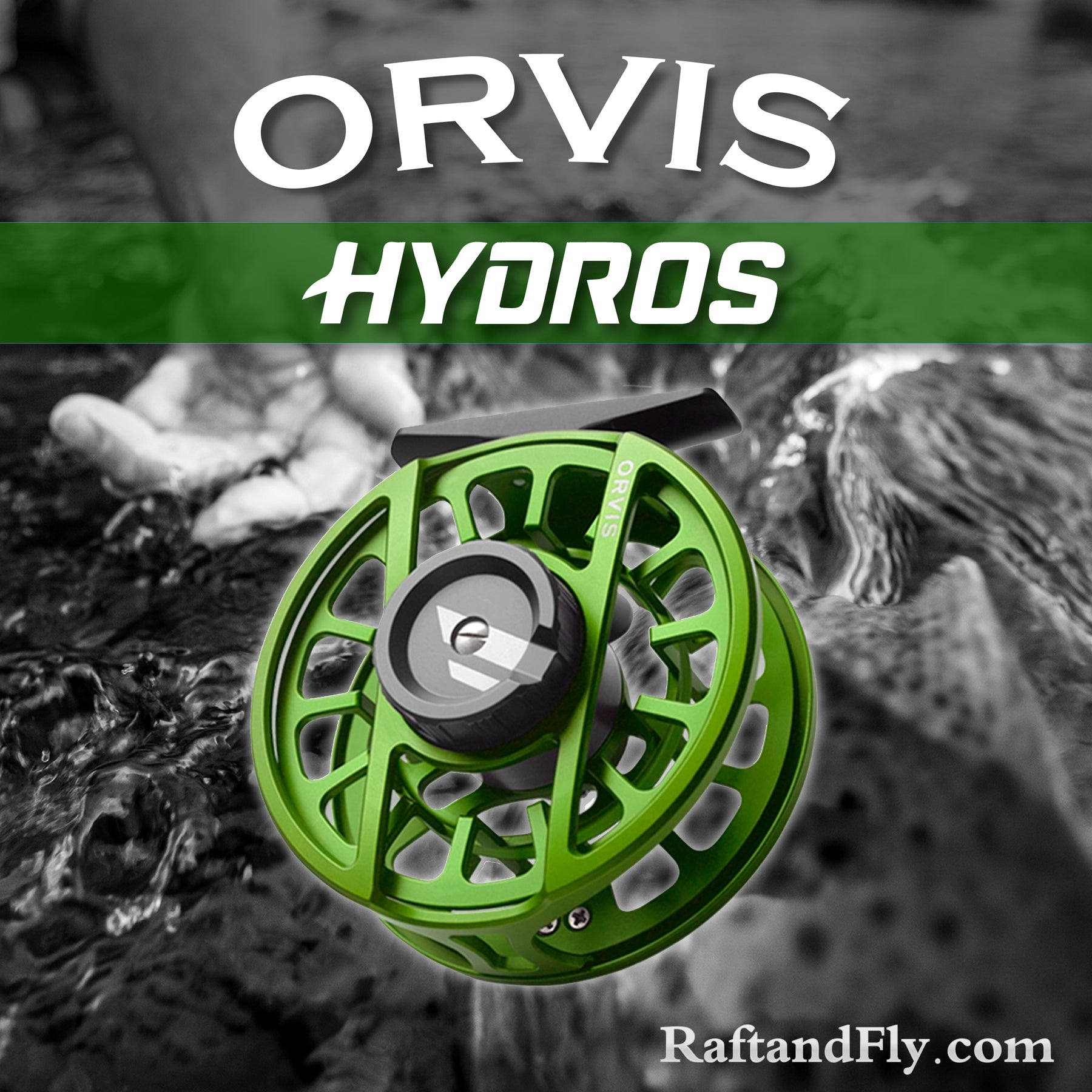 Orvis Hydros III Fly Reel 5-7wt Matte Green - Limited Edition