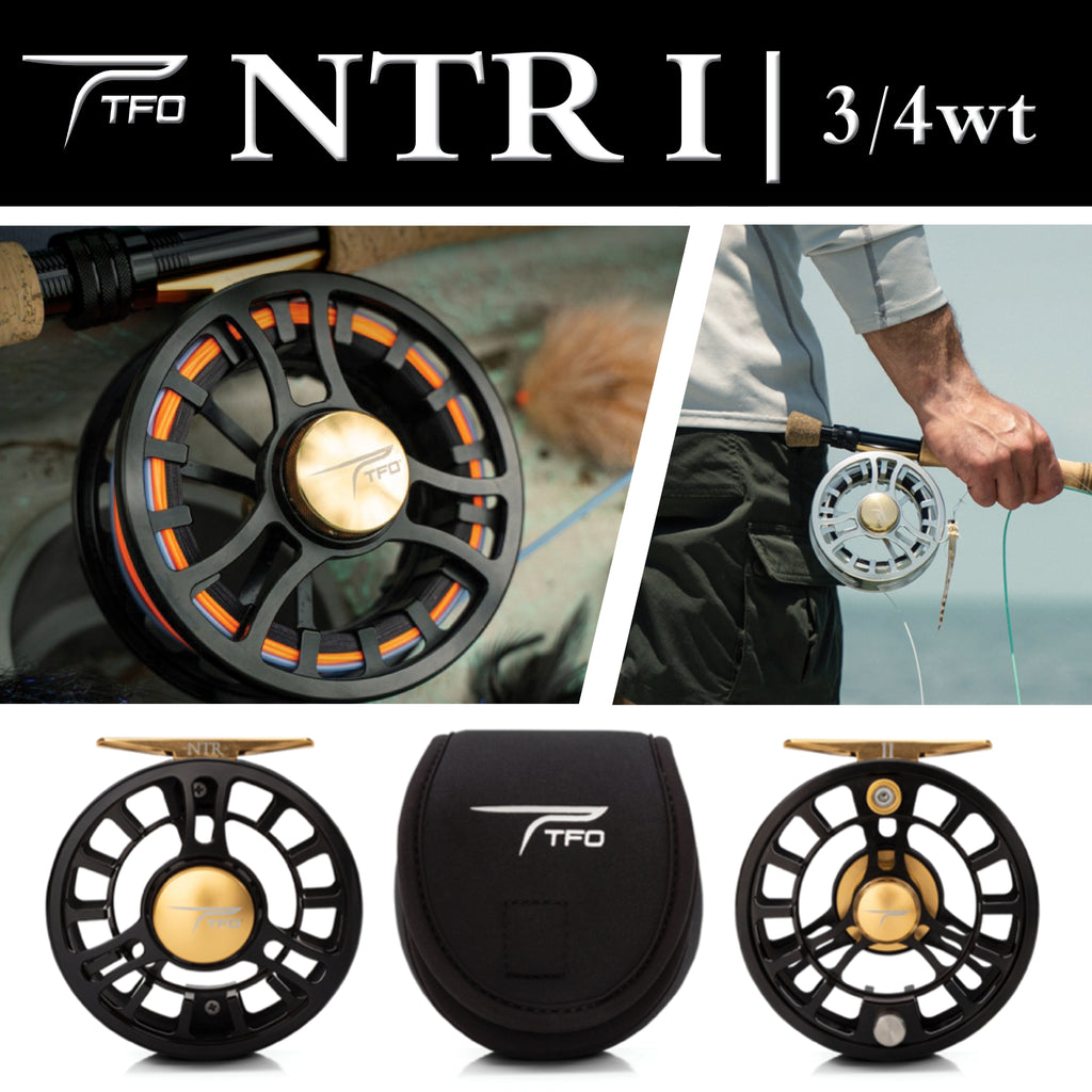 TFO NTR Fly Reel - I - Black/Gold