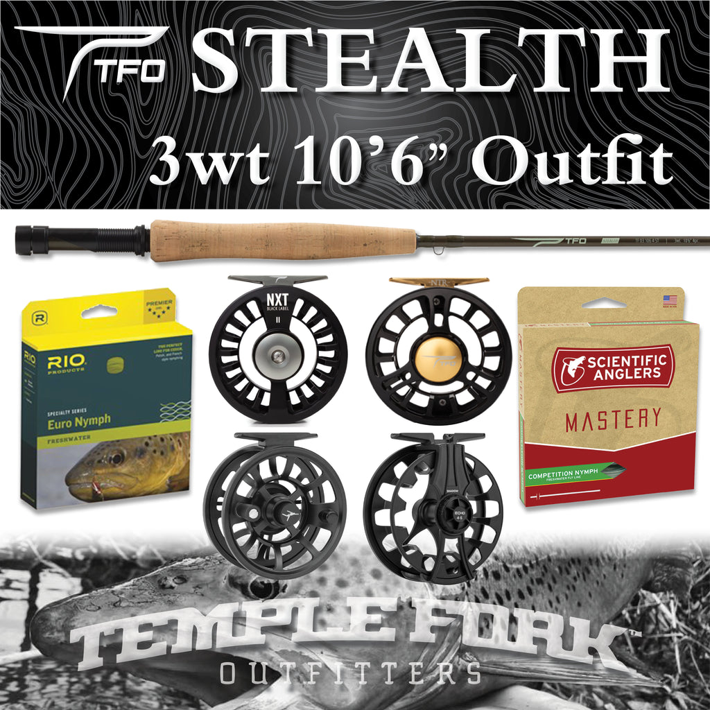 TFO Stealth Euro Nymph 3wt 10'6 Outfit – Raft & Fly Shop