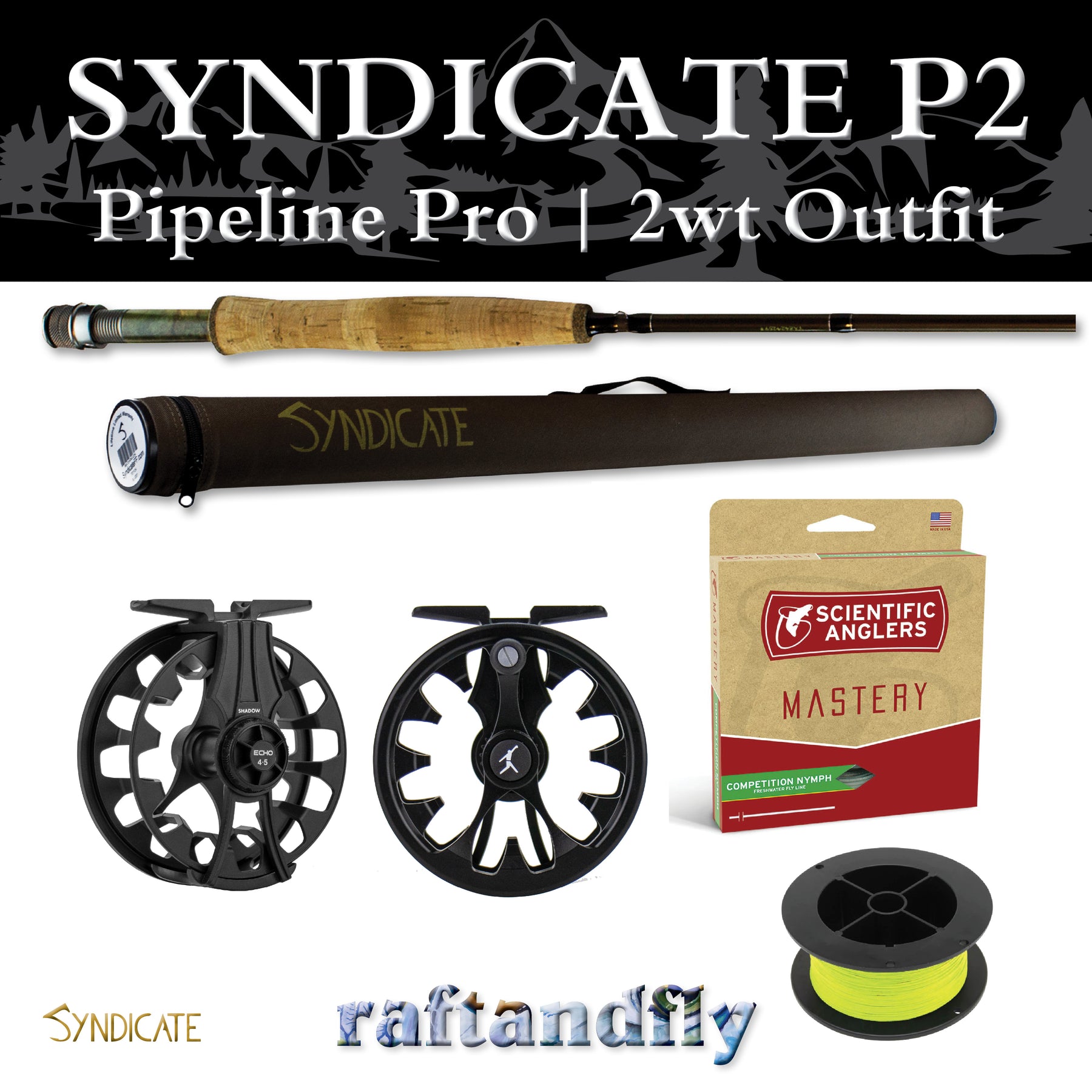 Syndicate P2 Pipeline Pro 2wt 10'0 Outfit – Raft & Fly Shop