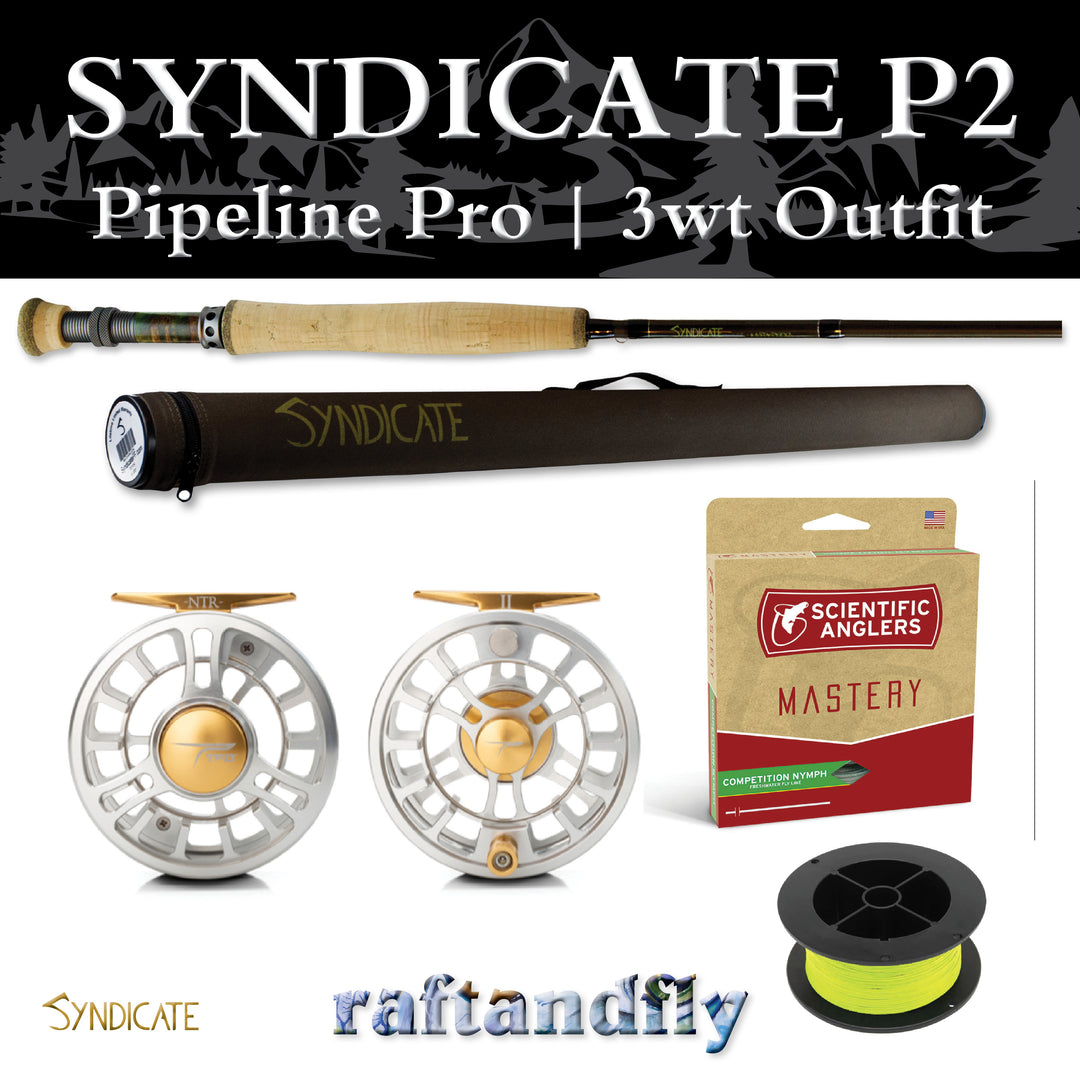 3wt fly rod and reel Syndicate P2 Pipeline Pro 3wt 11'0" Outfit – Raft & Fly Shop