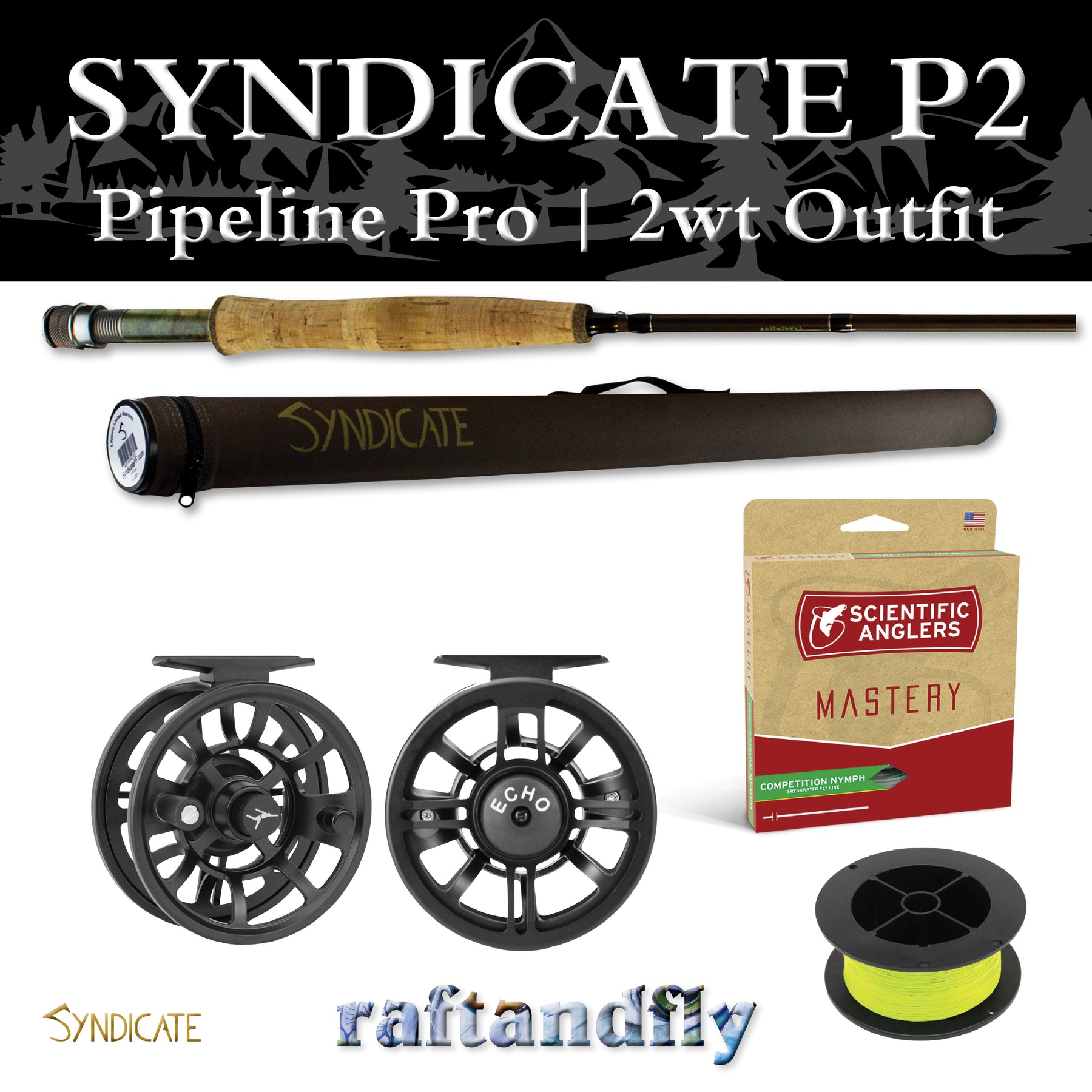Syndicate P2 Pipeline Pro 2wt 10'0 Outfit – Raft & Fly Shop