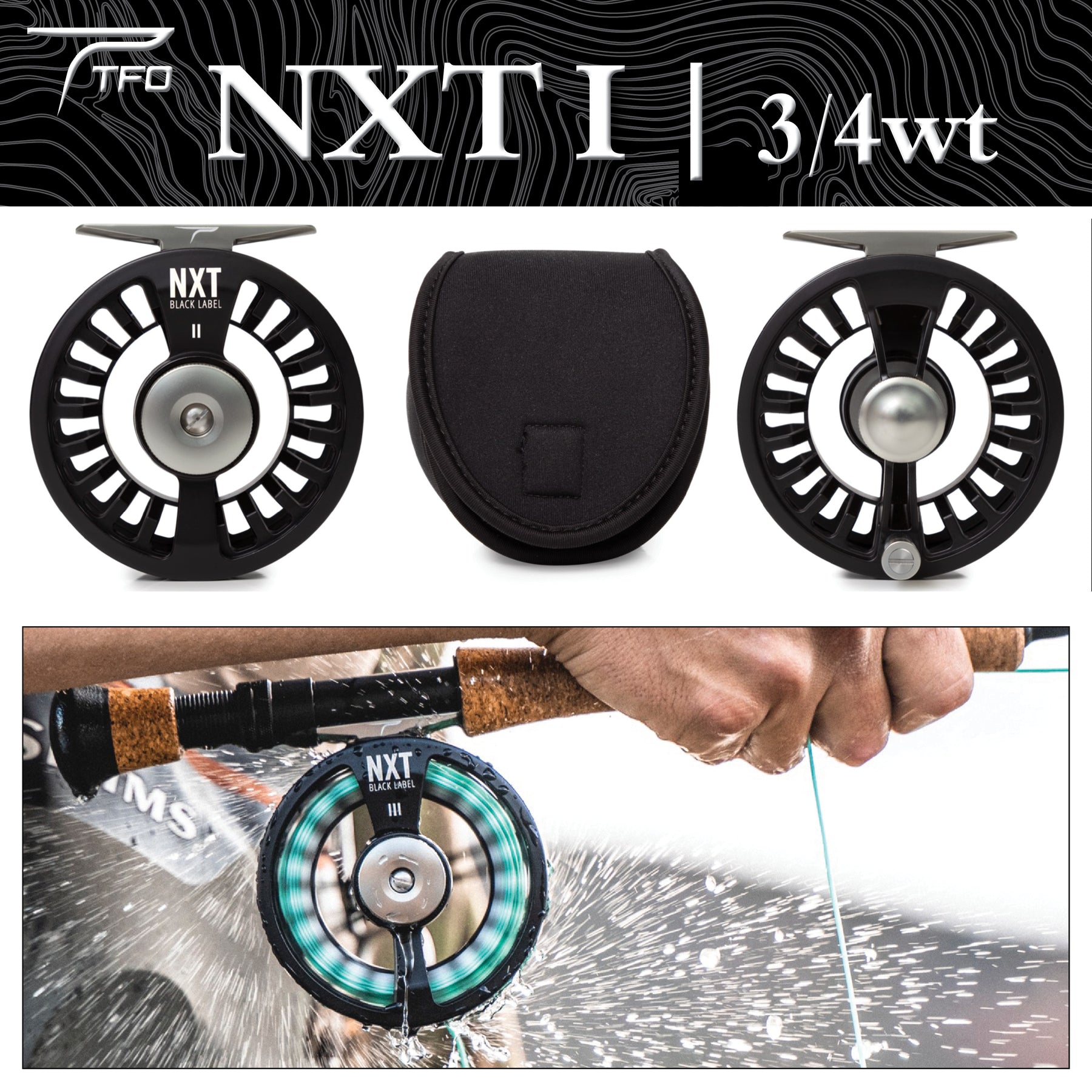 TFO NXT Black Label I 3/4wt Fly Reel – Raft & Fly Shop